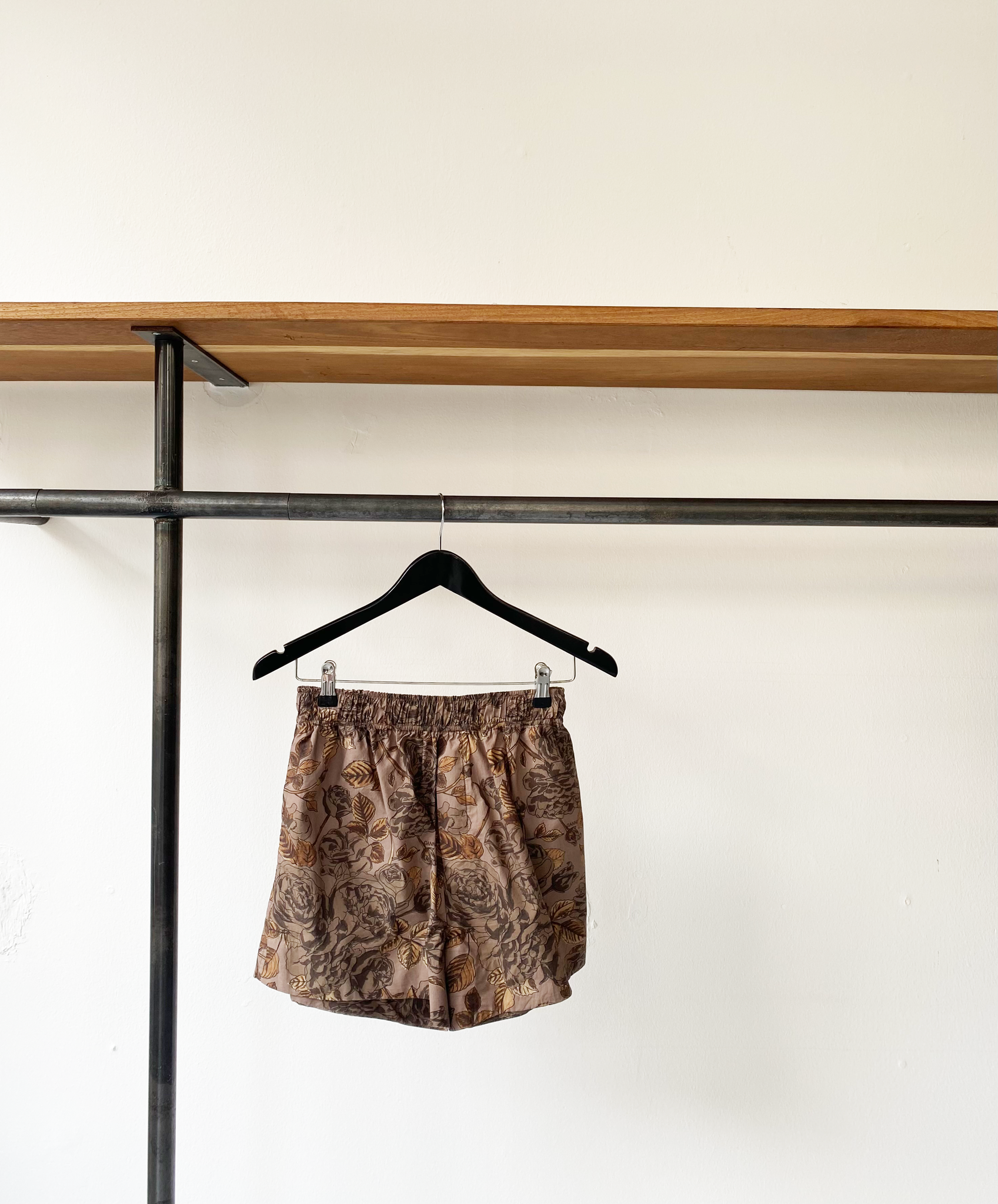 GANNI cotton floral print two piece set size 36