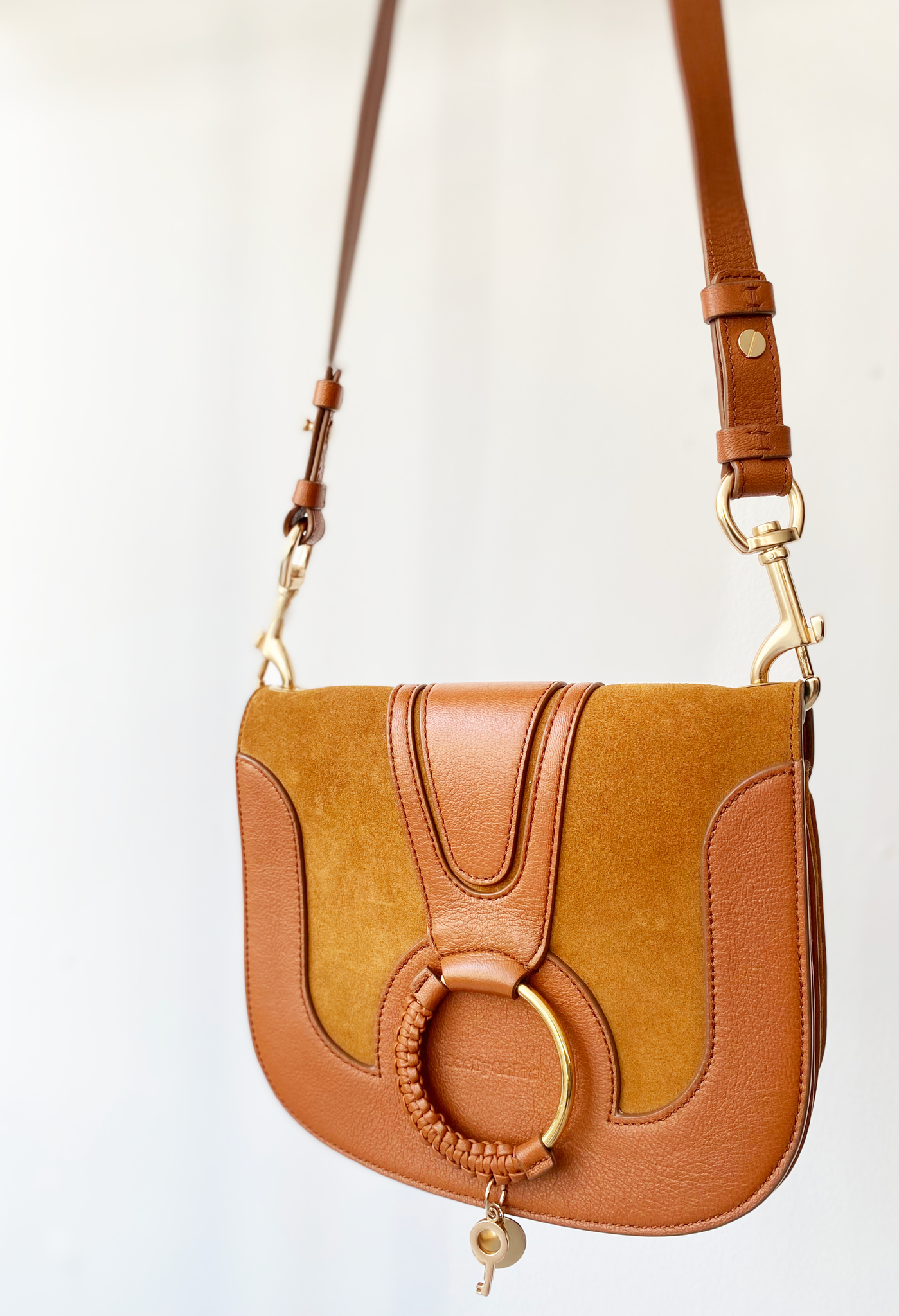 See by Chloé caramel flag bag