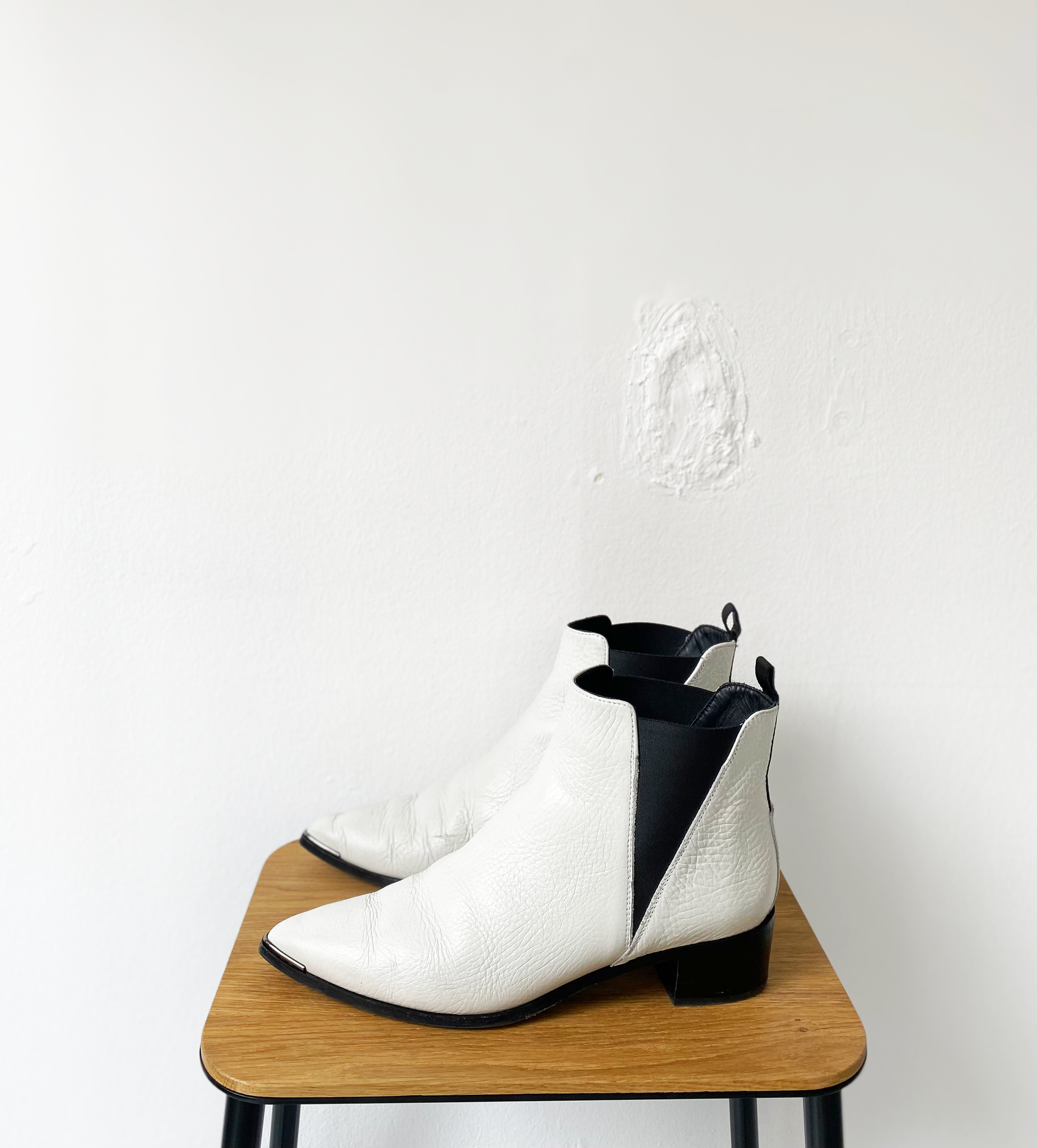 Acne Studios pebbled leather boots size 41