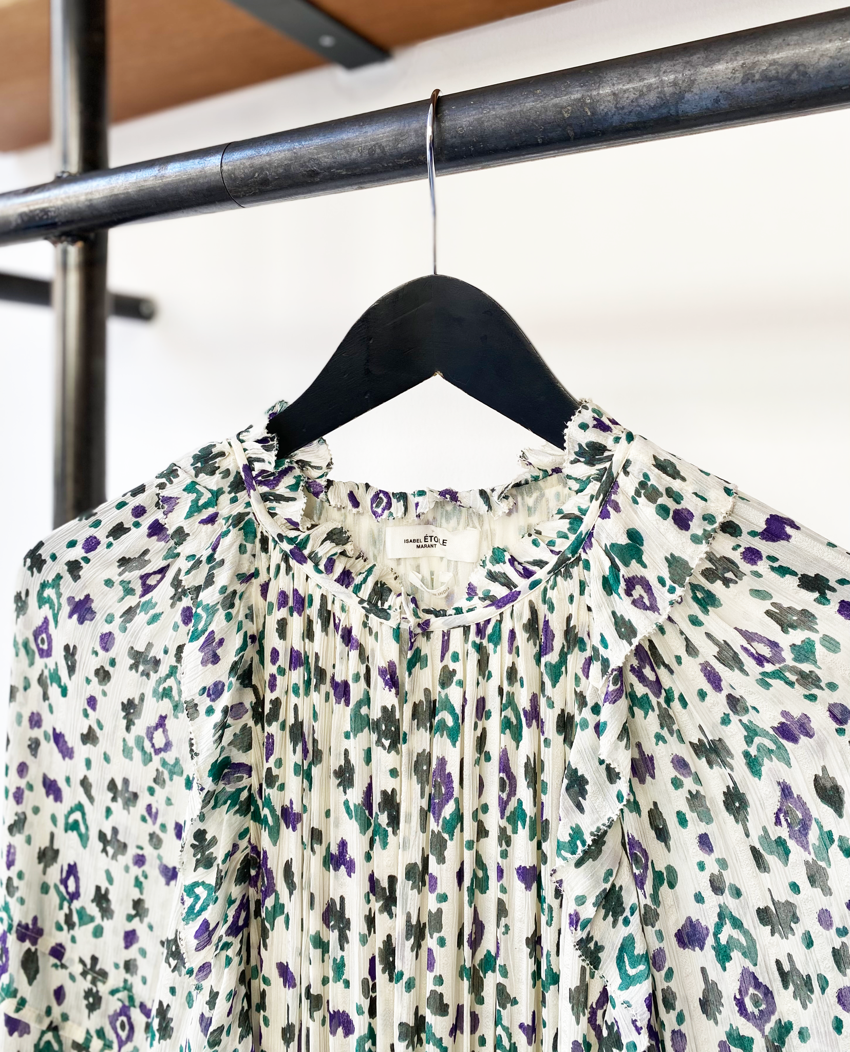 Isabel Marant Étoile printed ruffle maxi dress size fr38