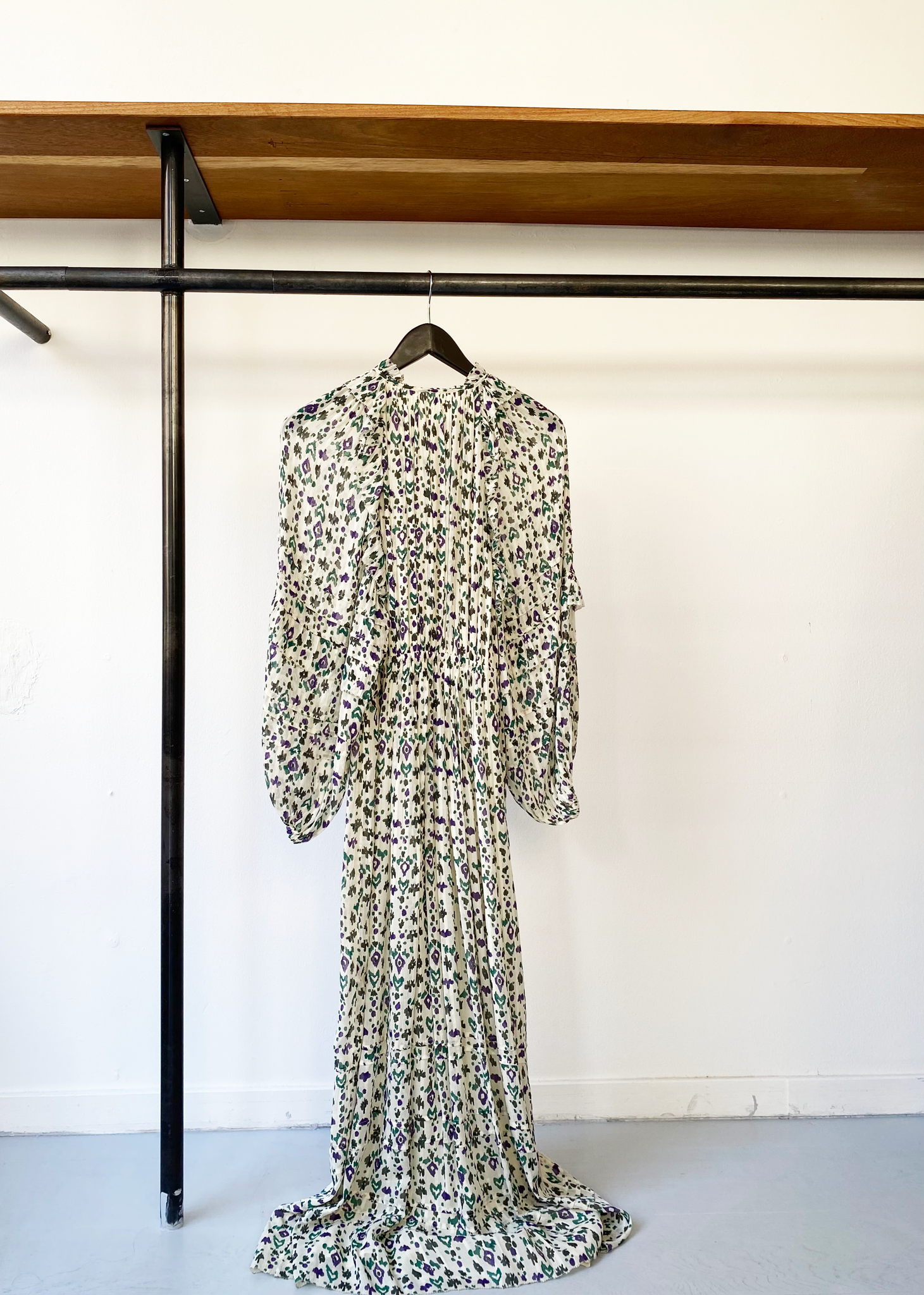 Isabel Marant Étoile printed ruffle maxi dress size fr38