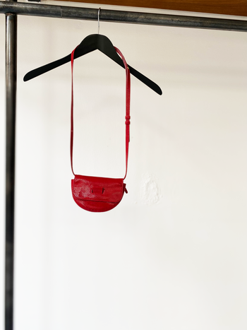 Wandler patent leather red belt bag