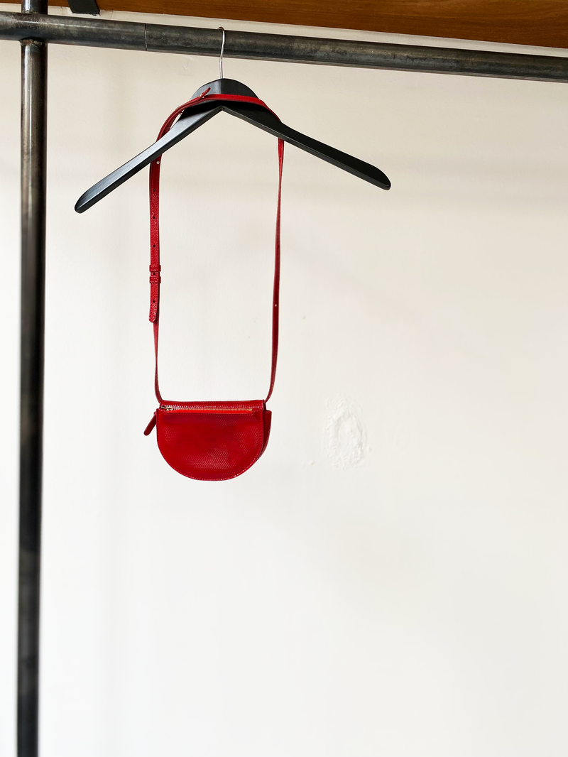 Wandler patent leather red belt bag