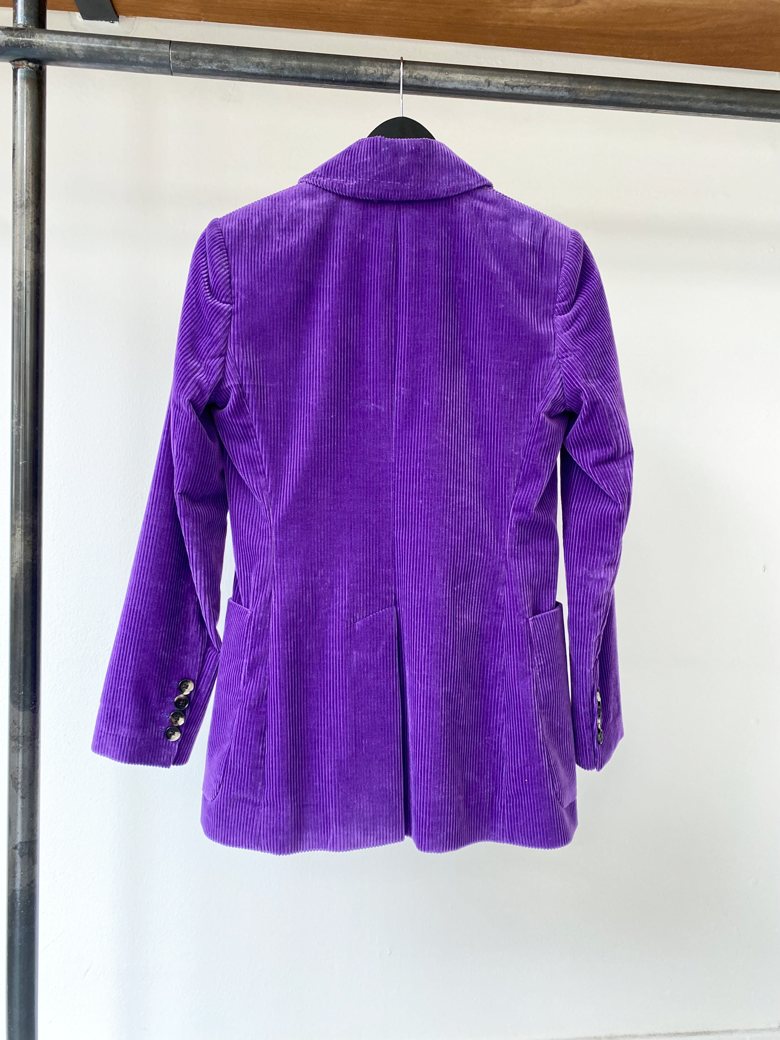Bella Freud purple corduroy jacket
