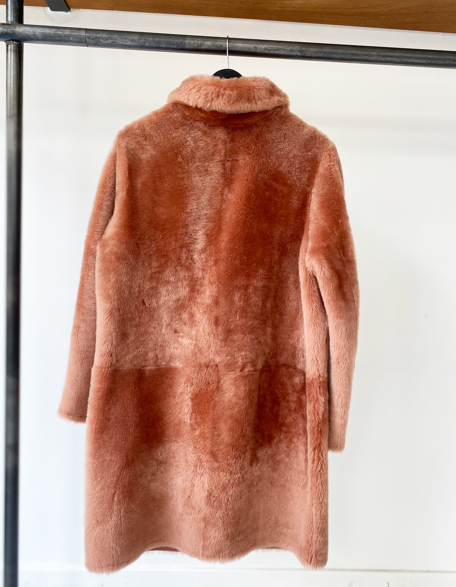 Desa 1972 leather pink coat size 38