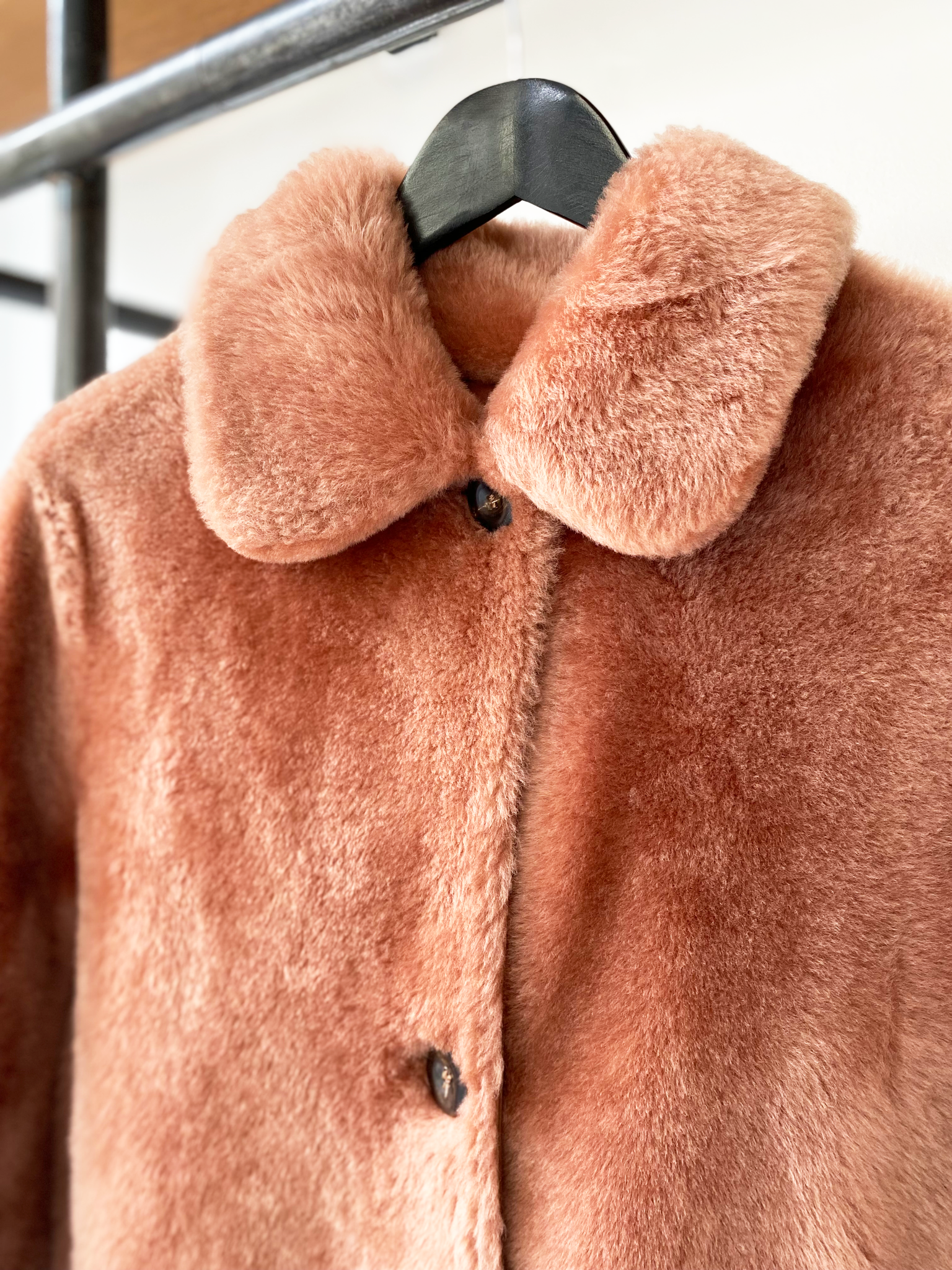 Desa 1972 leather pink coat size 38