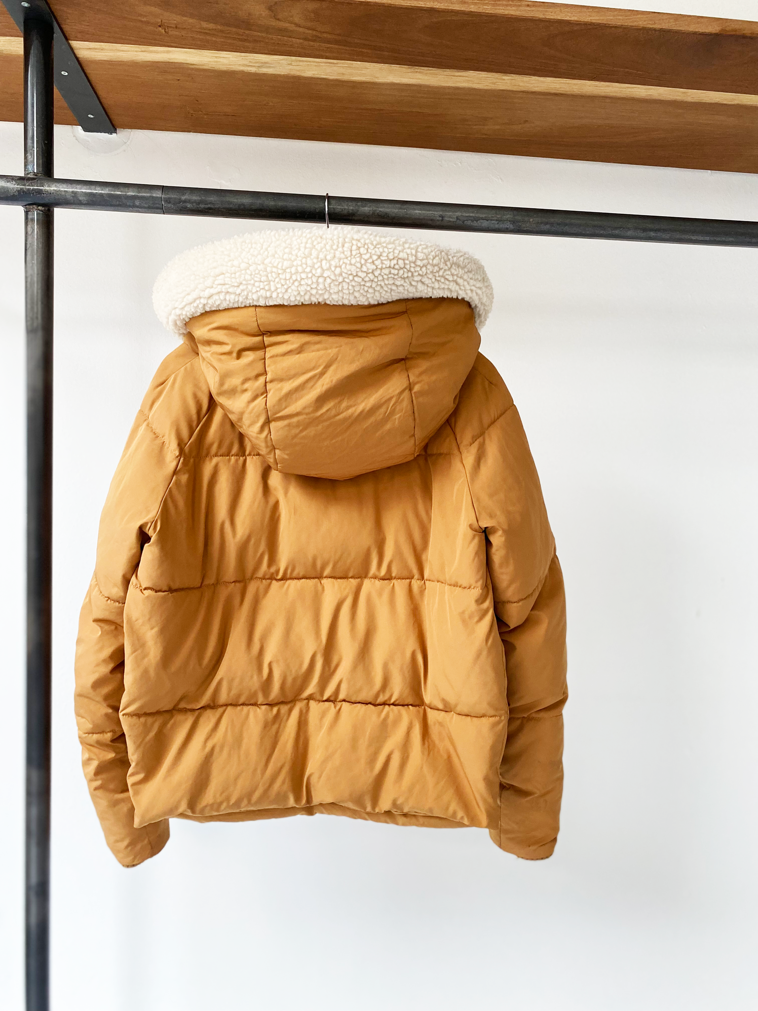 Embassy of Bricks and Logs camel down jacket size S