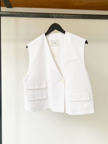 The Frankie Shop Le PPL  linen blend vest size M