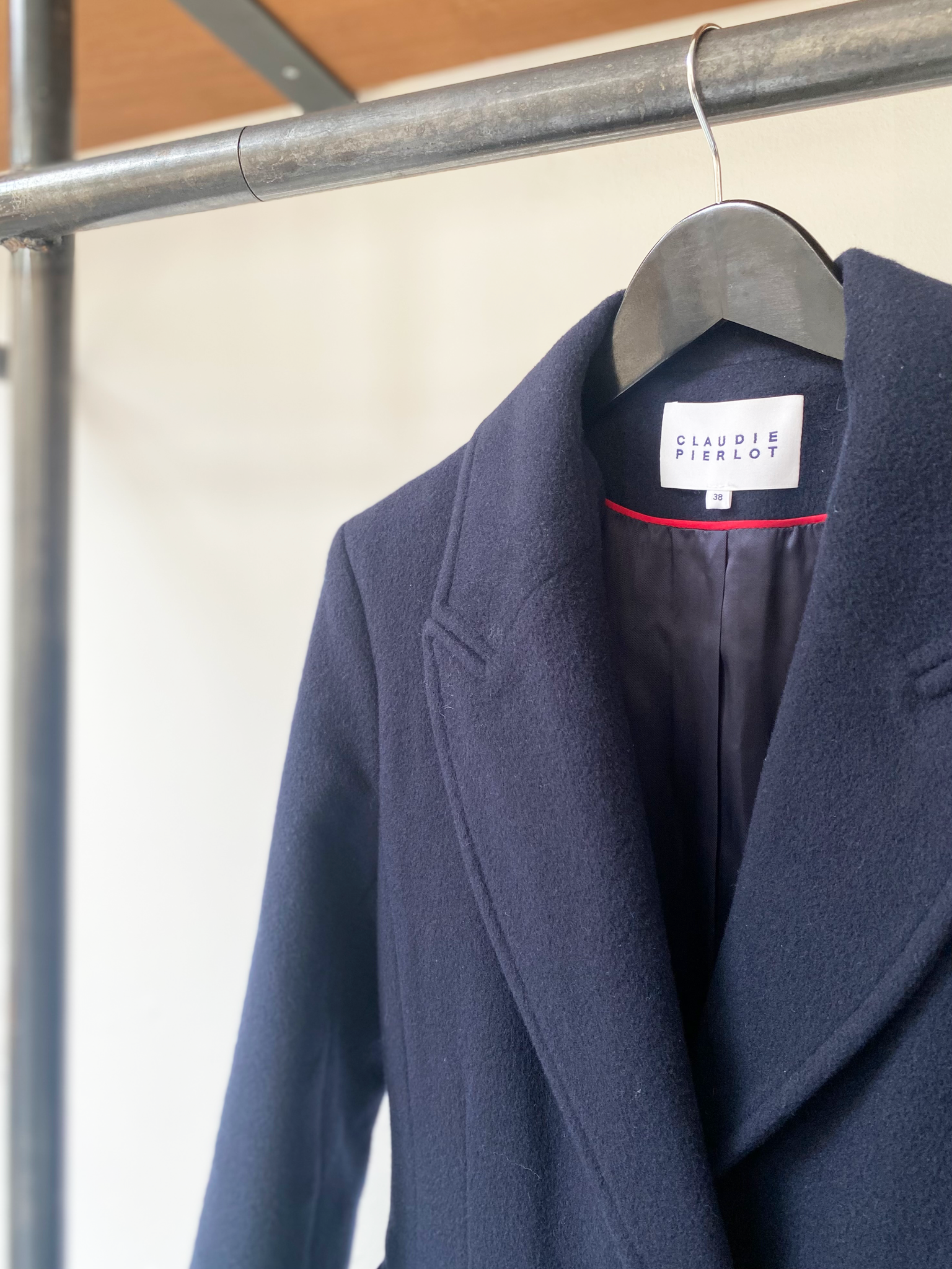 Claudie Pierlot wool and cashmere blend coat size 38