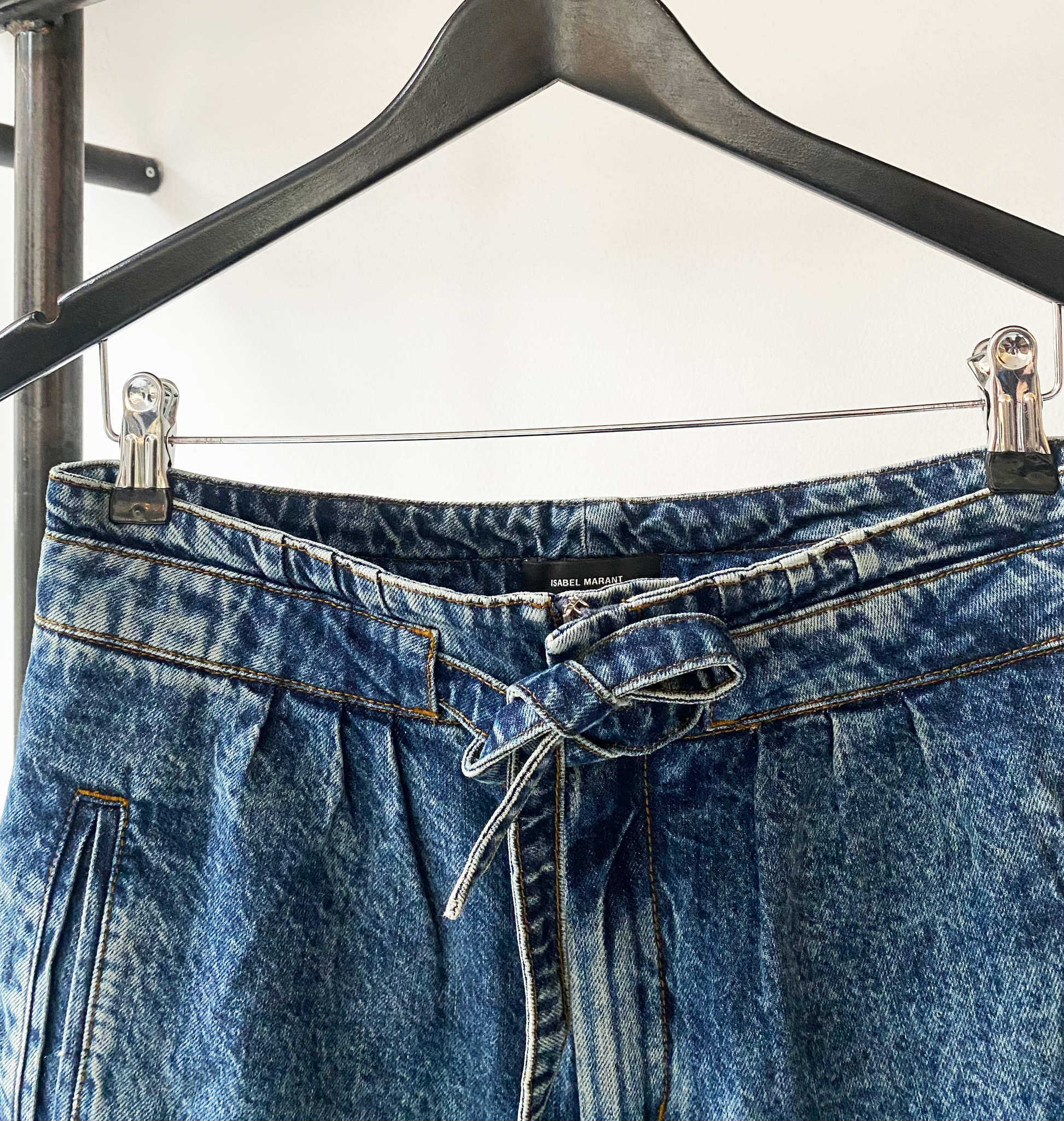 Isabel Marant belted high waist jeans size fr40