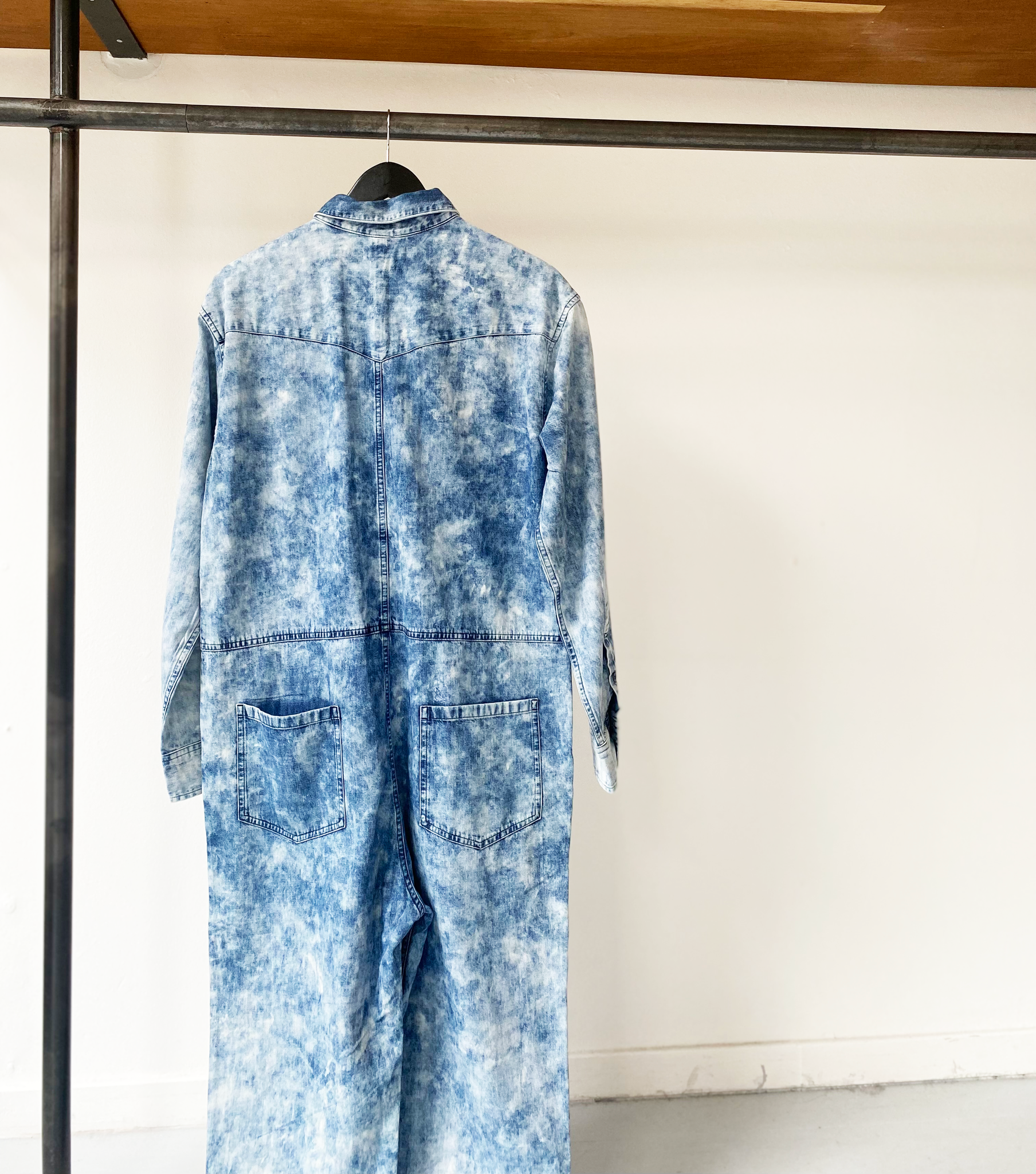 Isabel Marant Étoile denim tie-dye jumpsuit size fr38