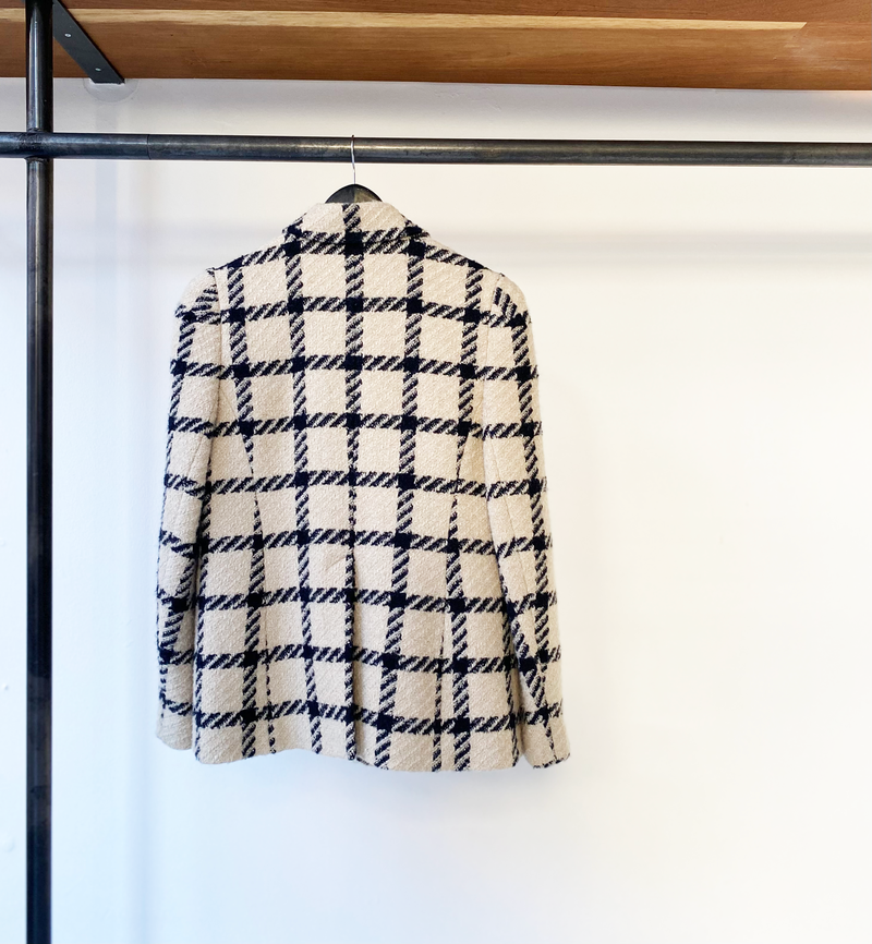 Isabel Marant wool blend checked jacket size fr40