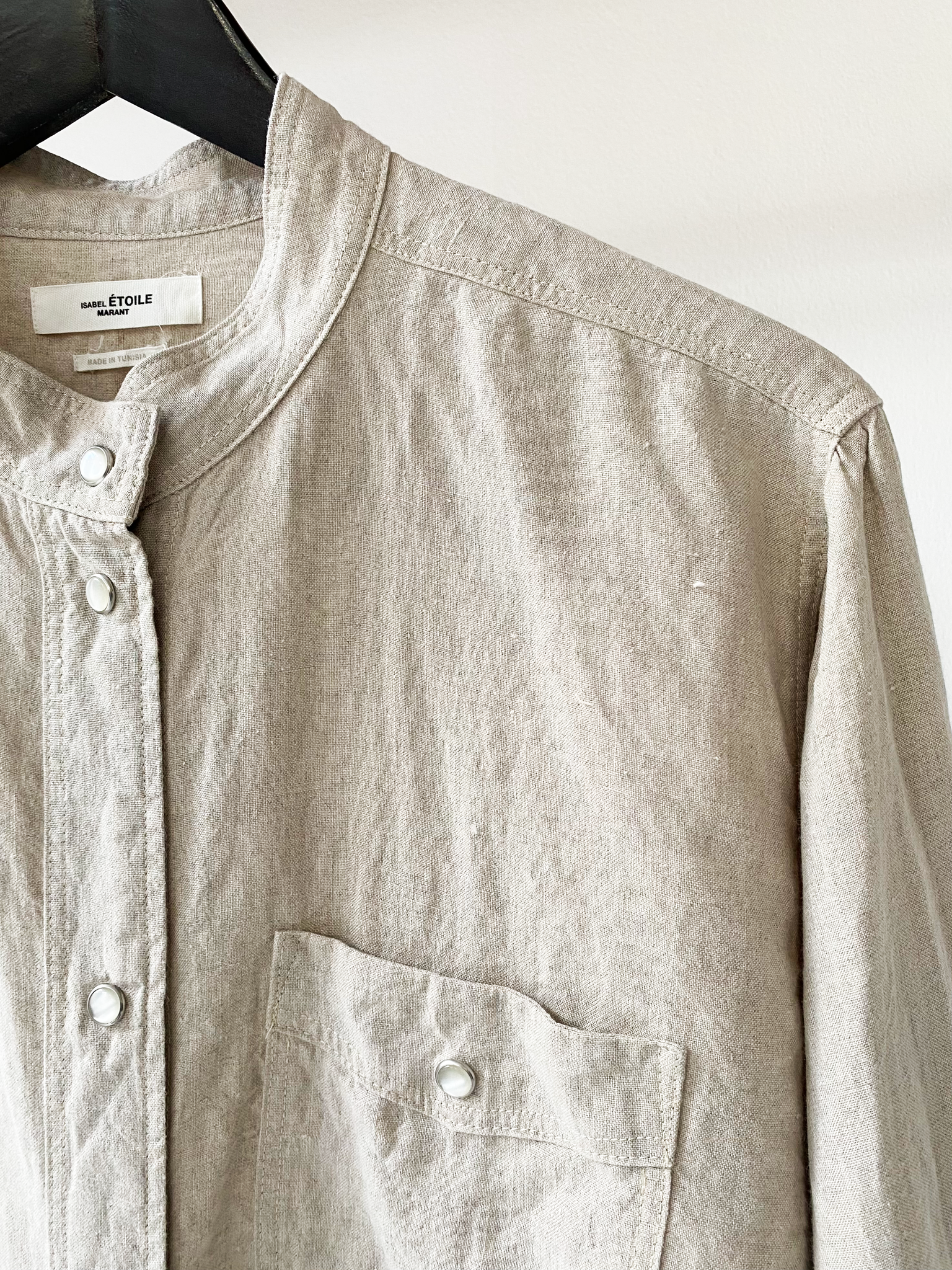 Isabel Marant Étoile linen shirt beige size fr38