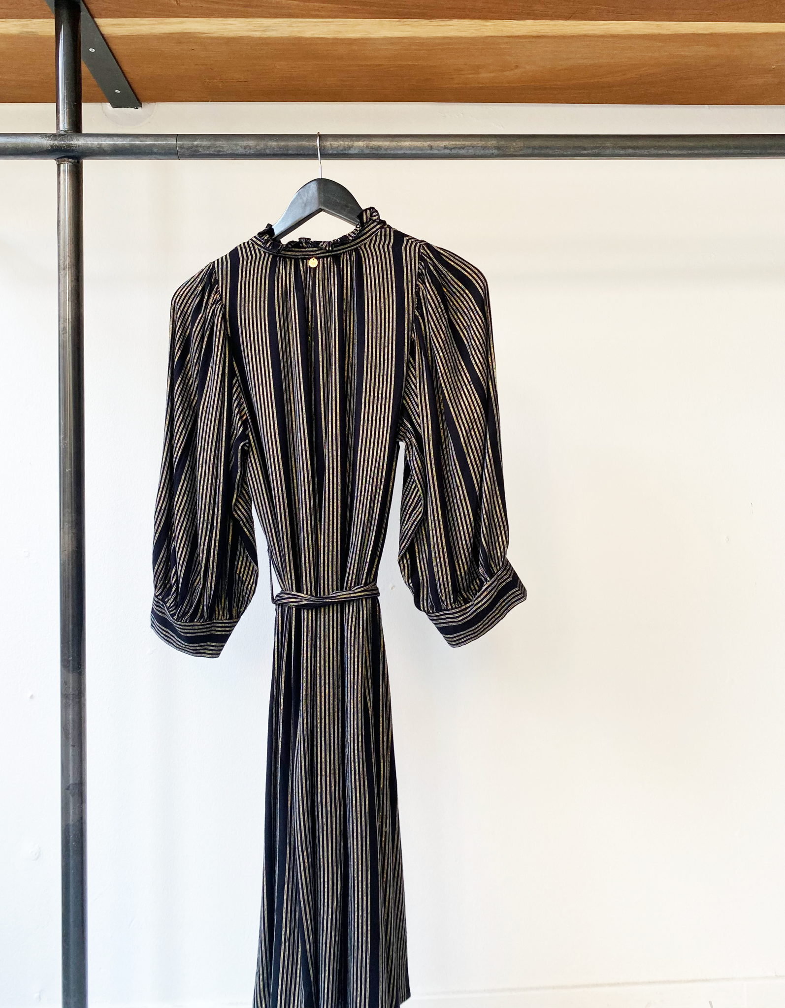 Antik Batik metalized belted dress size XS/36