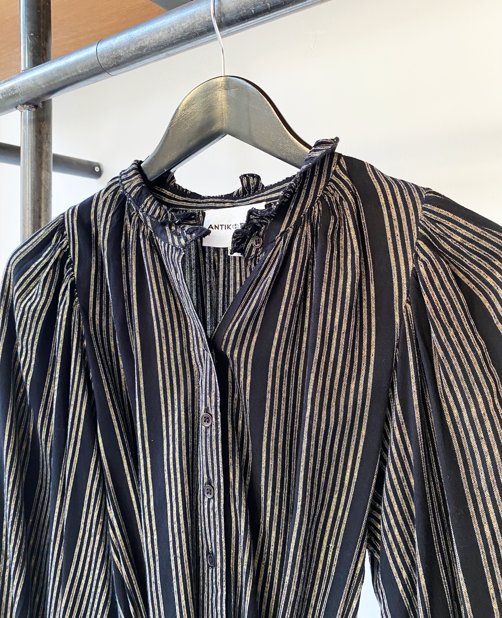 Antik Batik metalized belted dress size XS/36