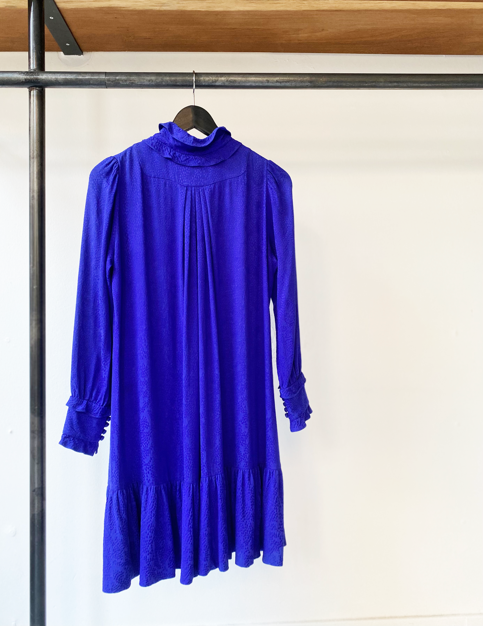 Moschino silk purple collar dress size 38