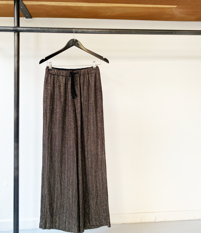 Pomandère wool mettalized trousers size 34