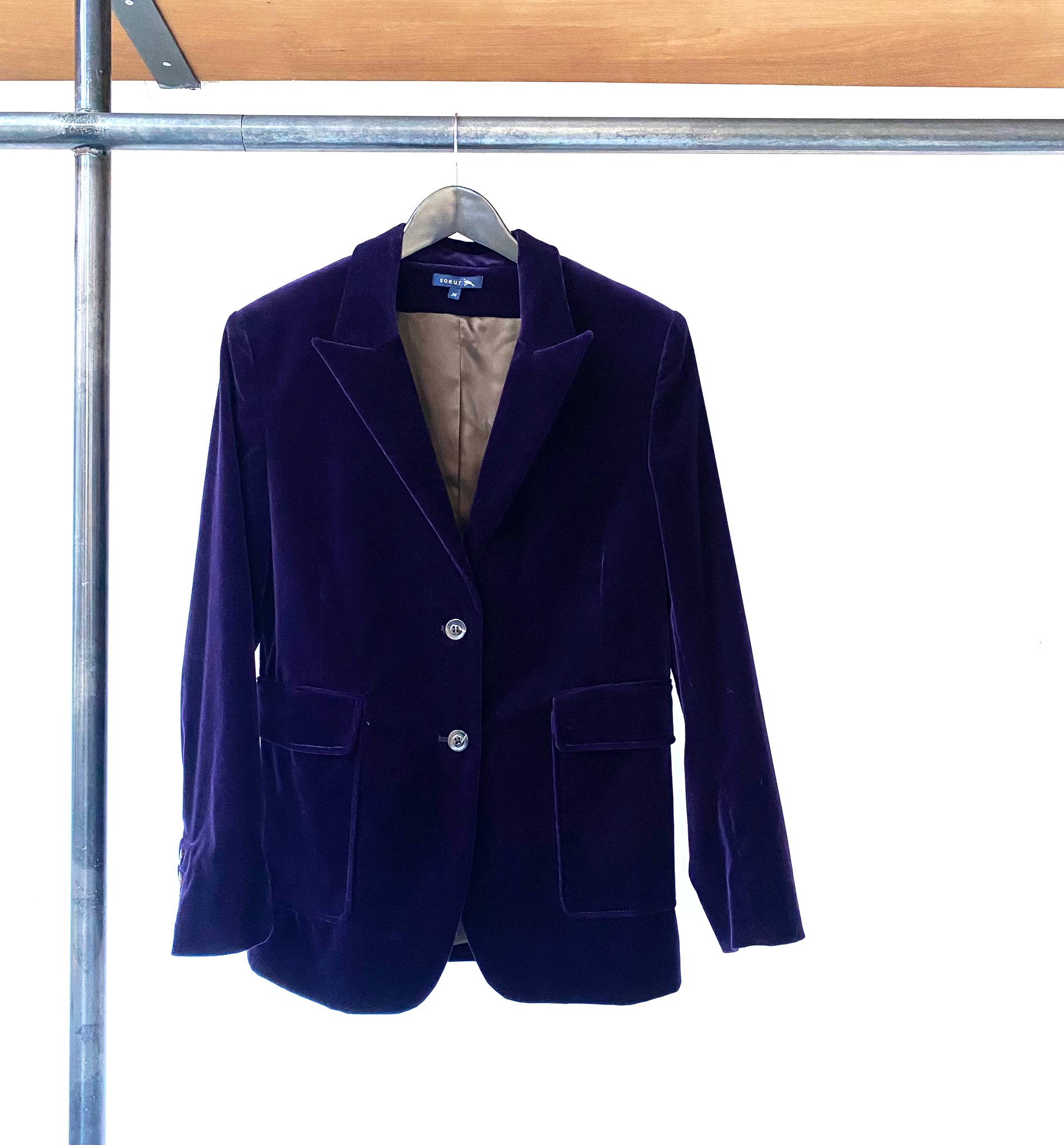 Soeur velvet tailored jacket size fr36