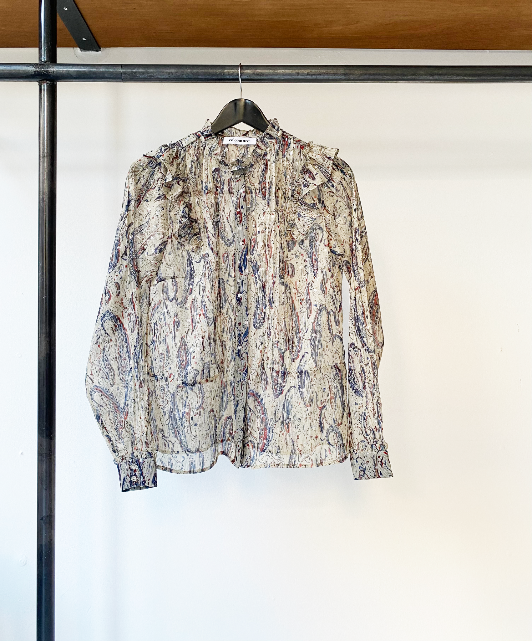 Co'Couture pattern ruffle top size S