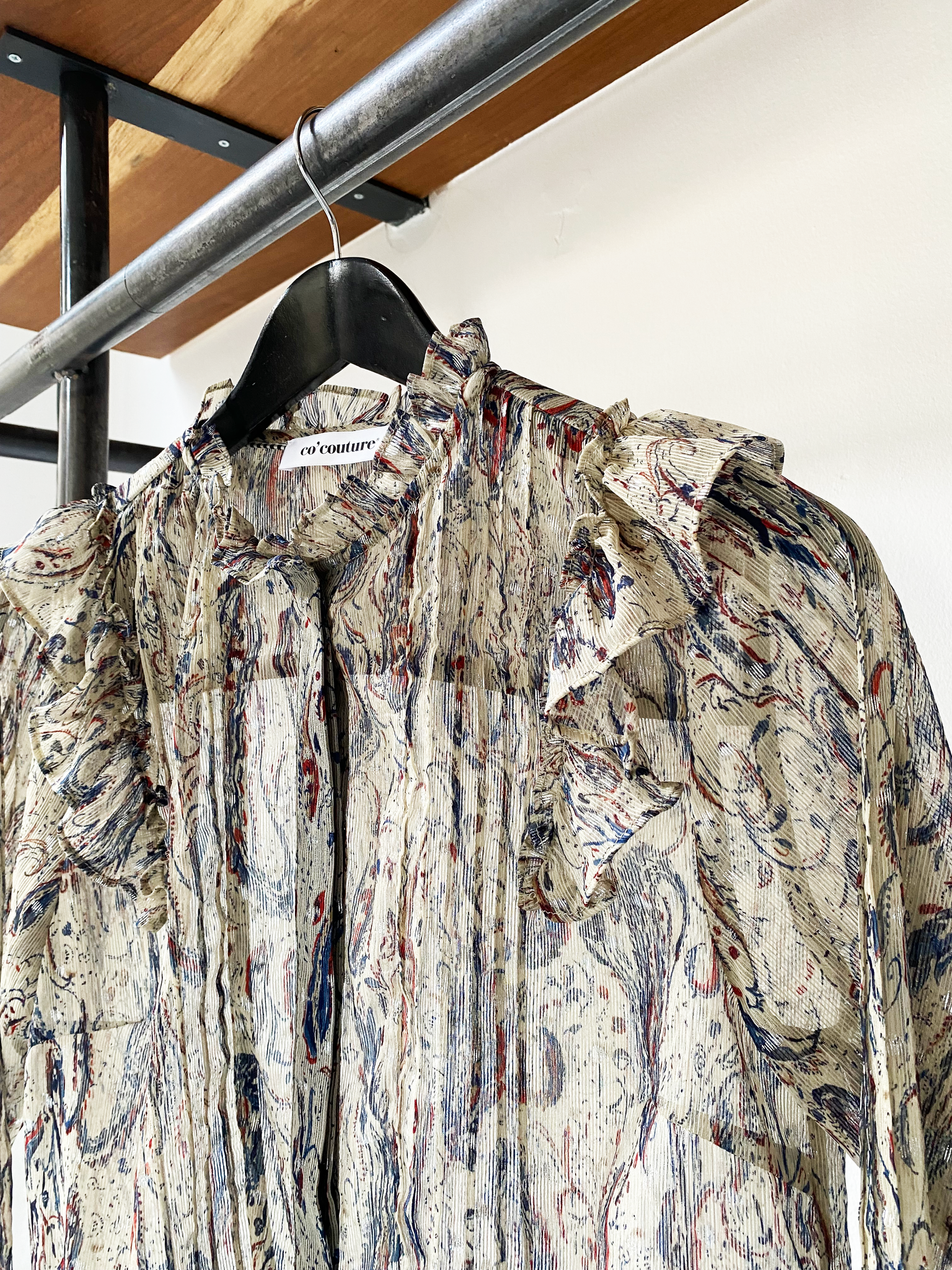 Co'Couture pattern ruffle top size S