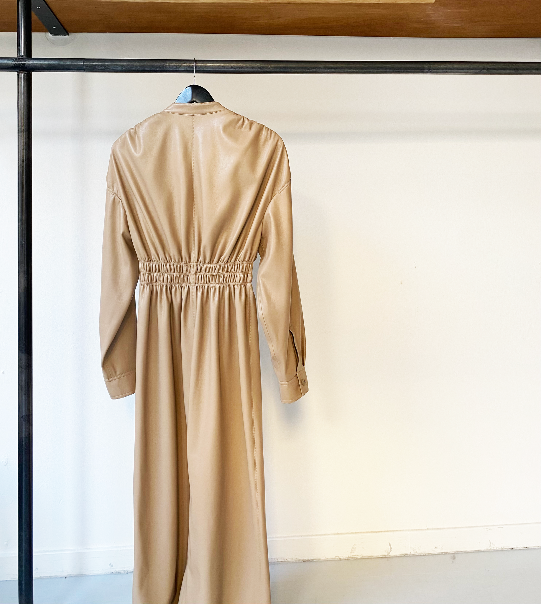 Nanushka vegan leather maxi dress size S