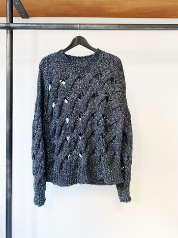 Isabel Marant Étoile grey melange alpaca knit size 38