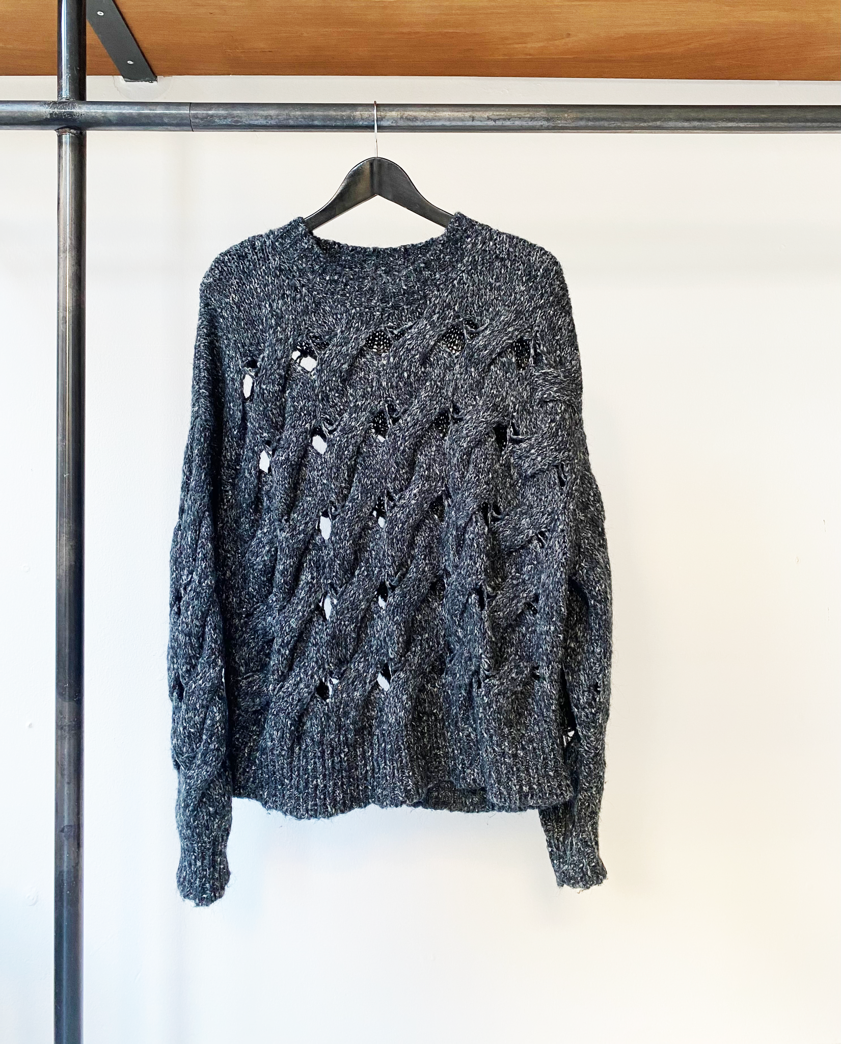 Isabel Marant Étoile grey melange alpaca knit size 38