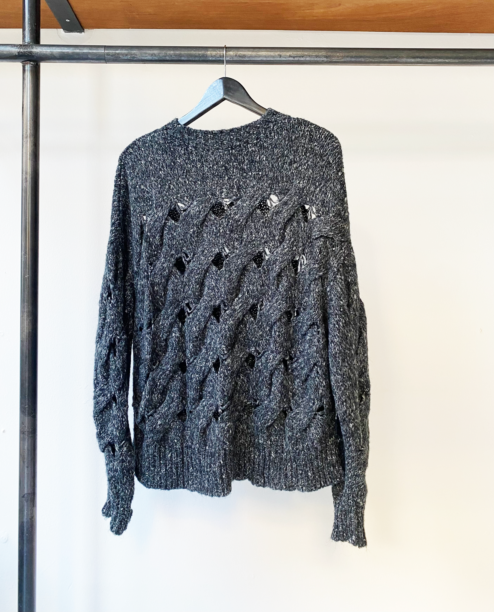 Isabel Marant Étoile grey melange alpaca knit size 38