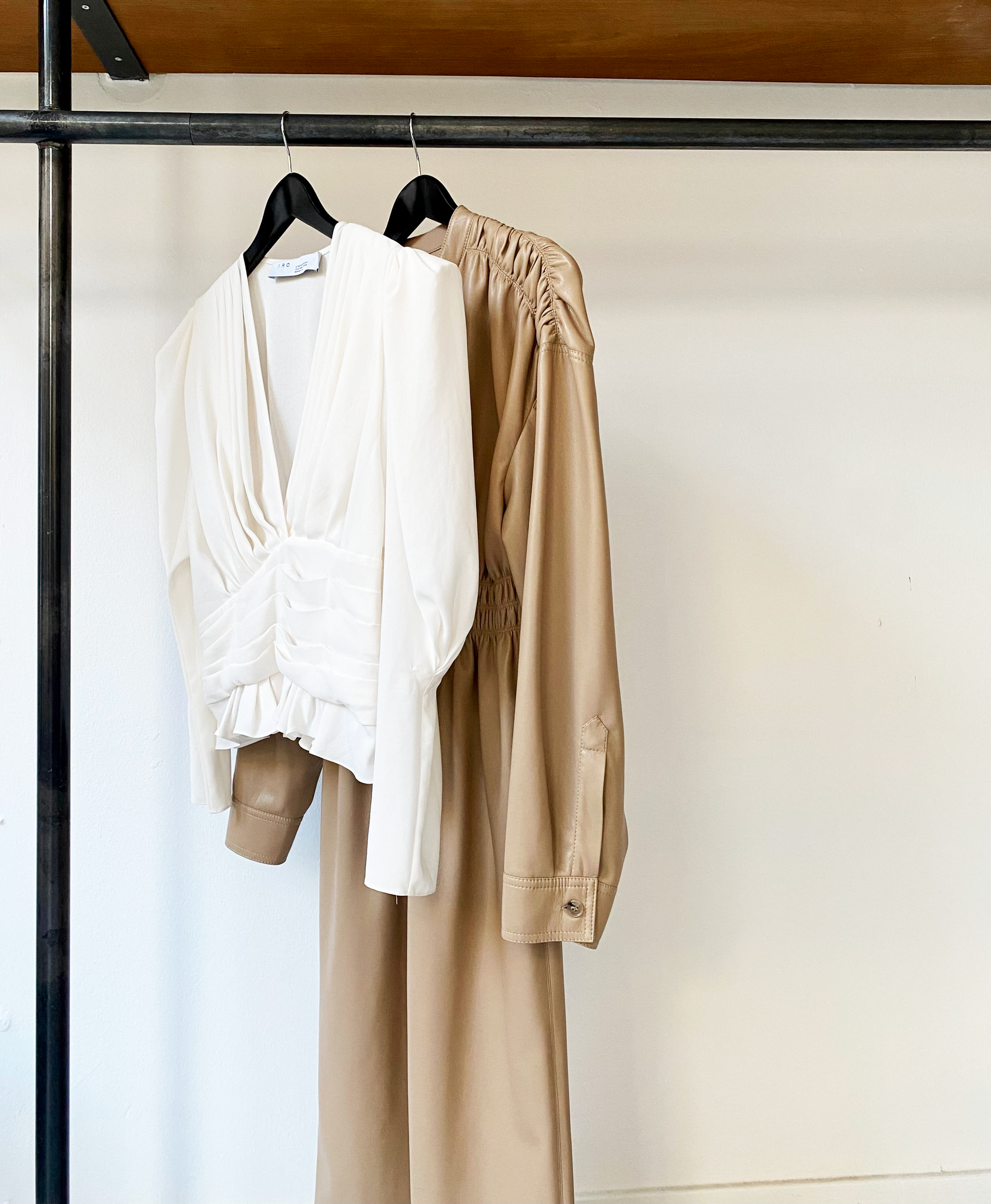 IRO v-neck blouse with ruffles size 40