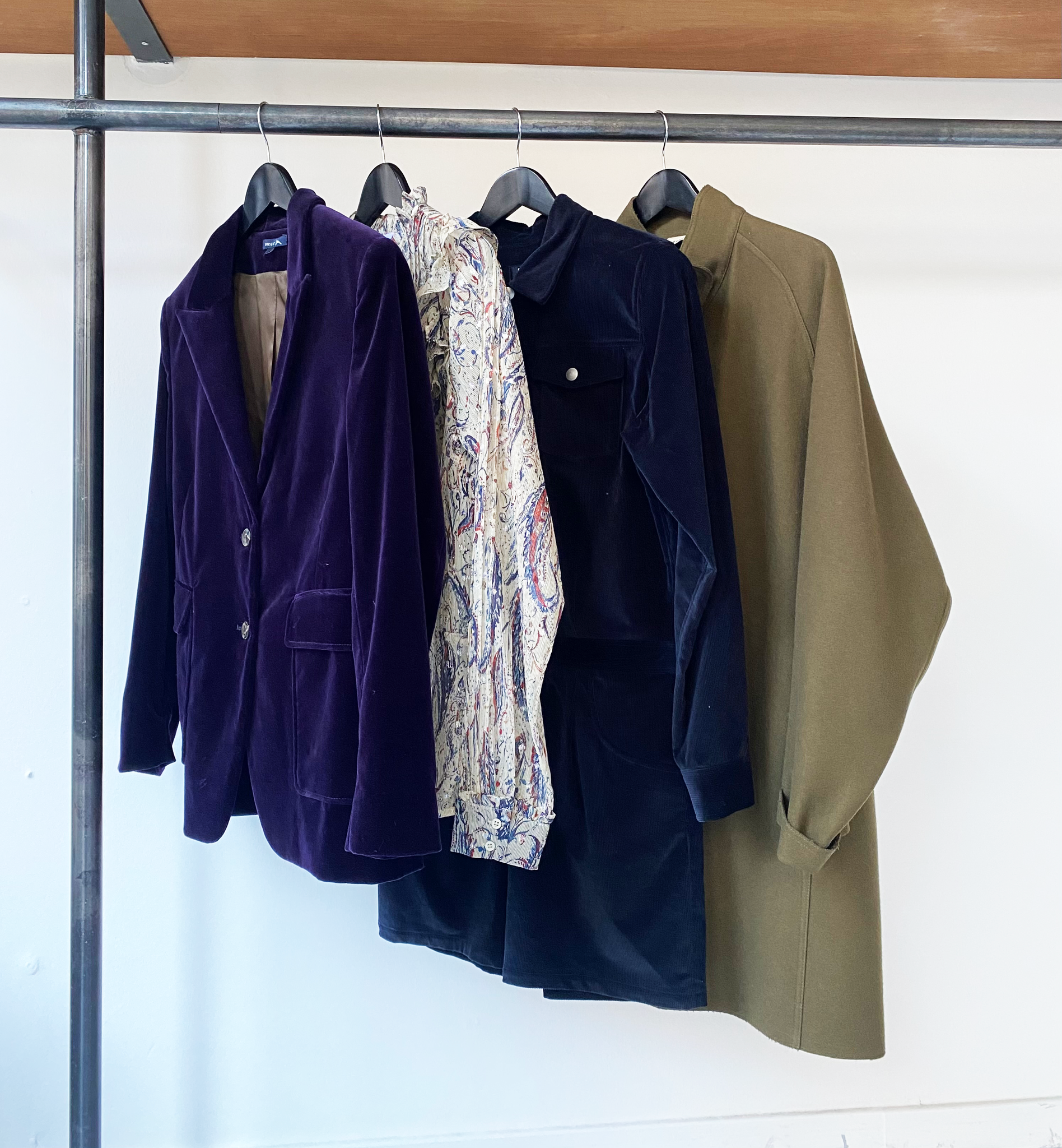 Masscob wool blend forrest green coat size 36