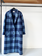 Isabel Marant Étoile navy-blue wool checkered coat size 2