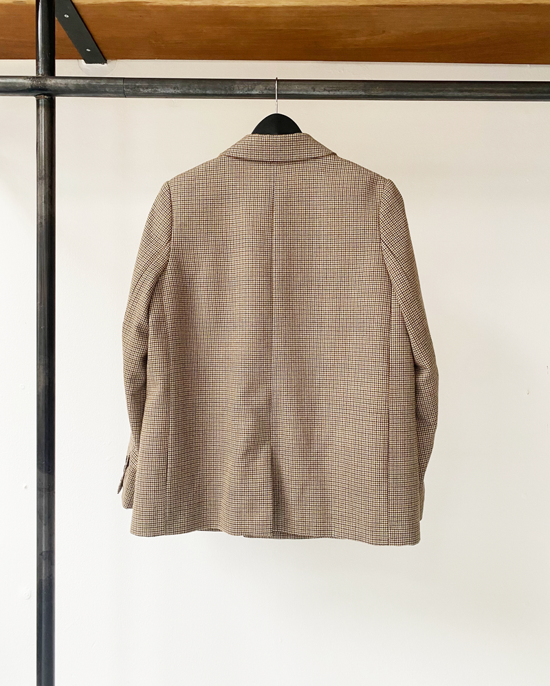 A.P.C. brown houndstooth motif jacket size 38