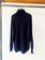 extreme cashmere navy roll neck sweater one size