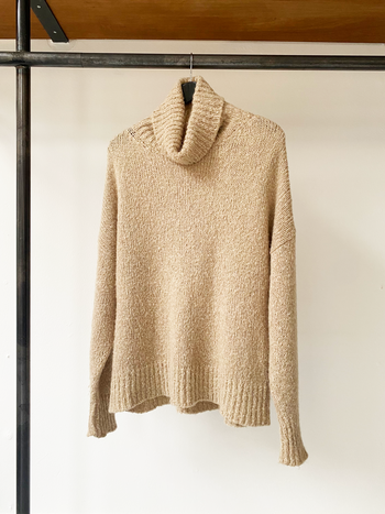 Isabel Marant Étoile cable-knit turtleneck sand knit size 38