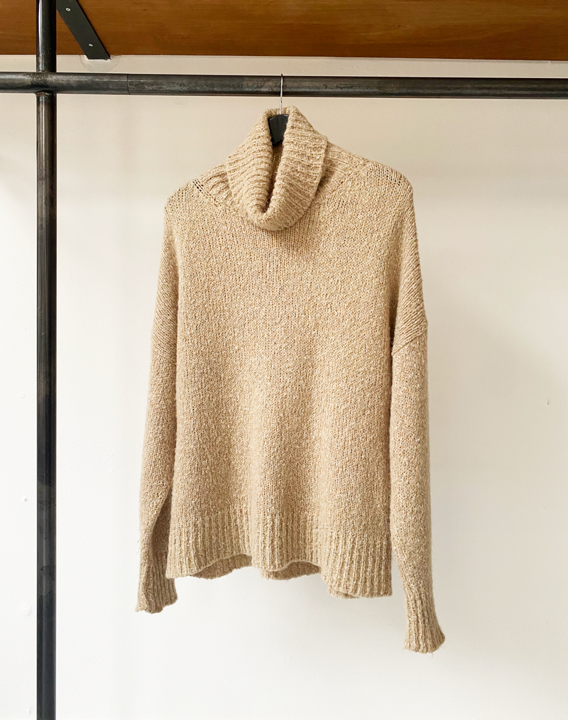 Isabel Marant Étoile cable-knit turtleneck sand knit size 38