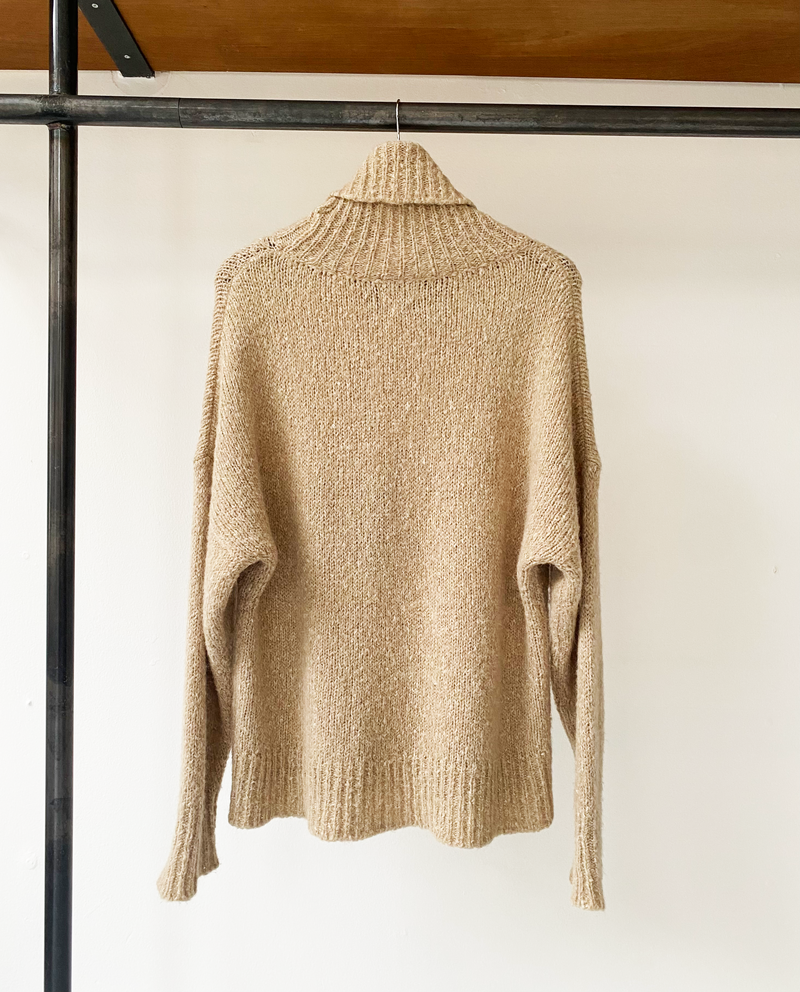 Isabel Marant Étoile cable-knit turtleneck sand knit size 38