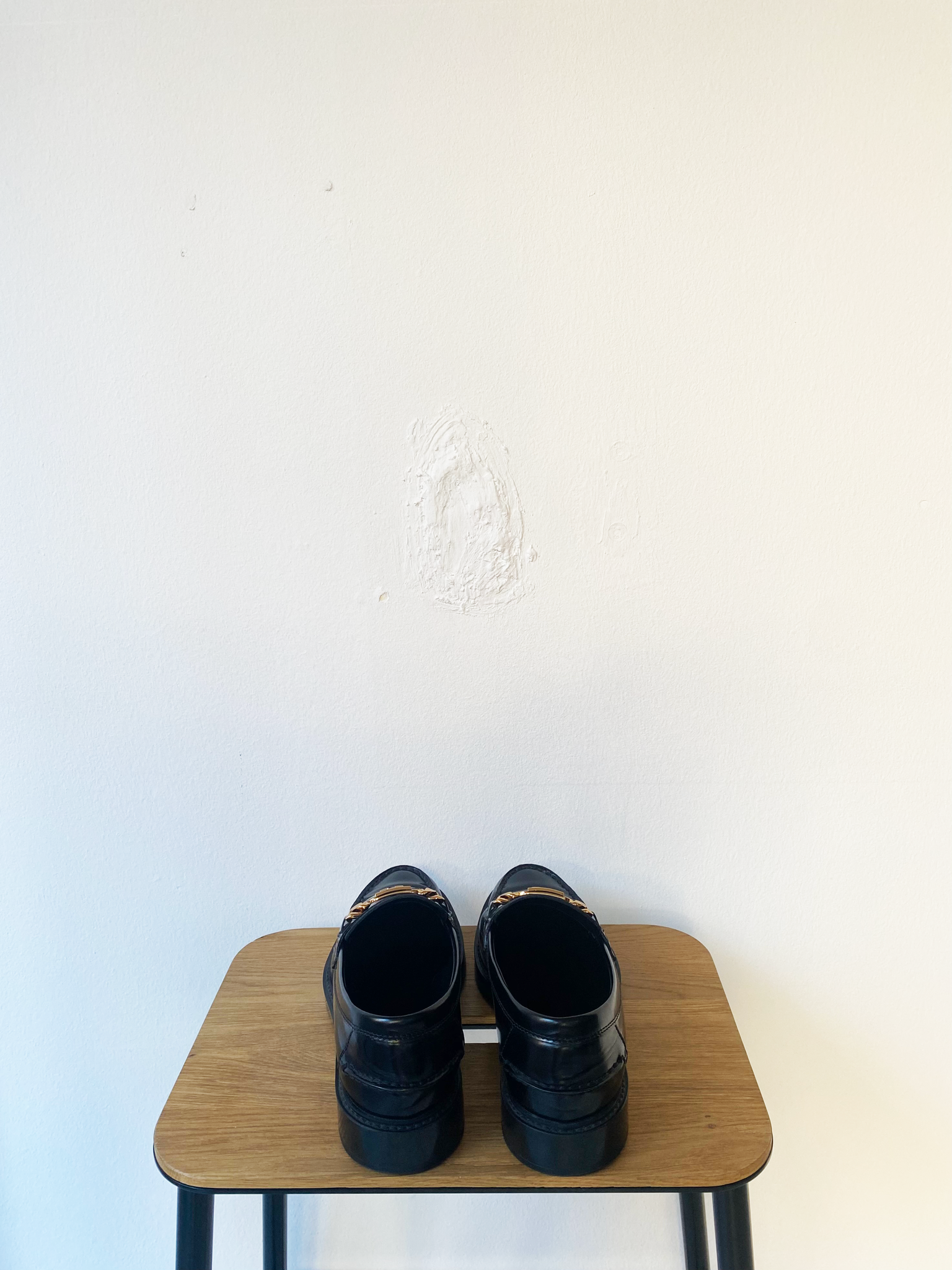 Tod's patent leather logo loafers size 38.5