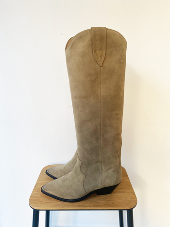 Isabel Marant taupe denvee boots suede size 40