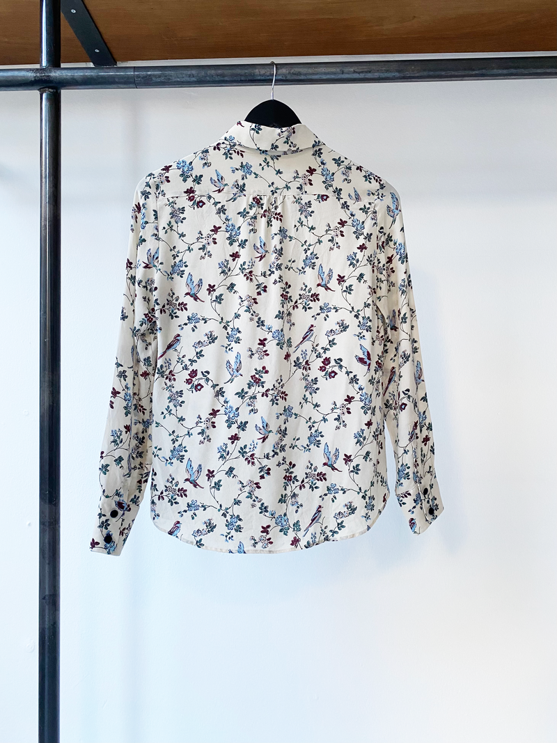 Max Mara Weekend silk floral print shirt size S