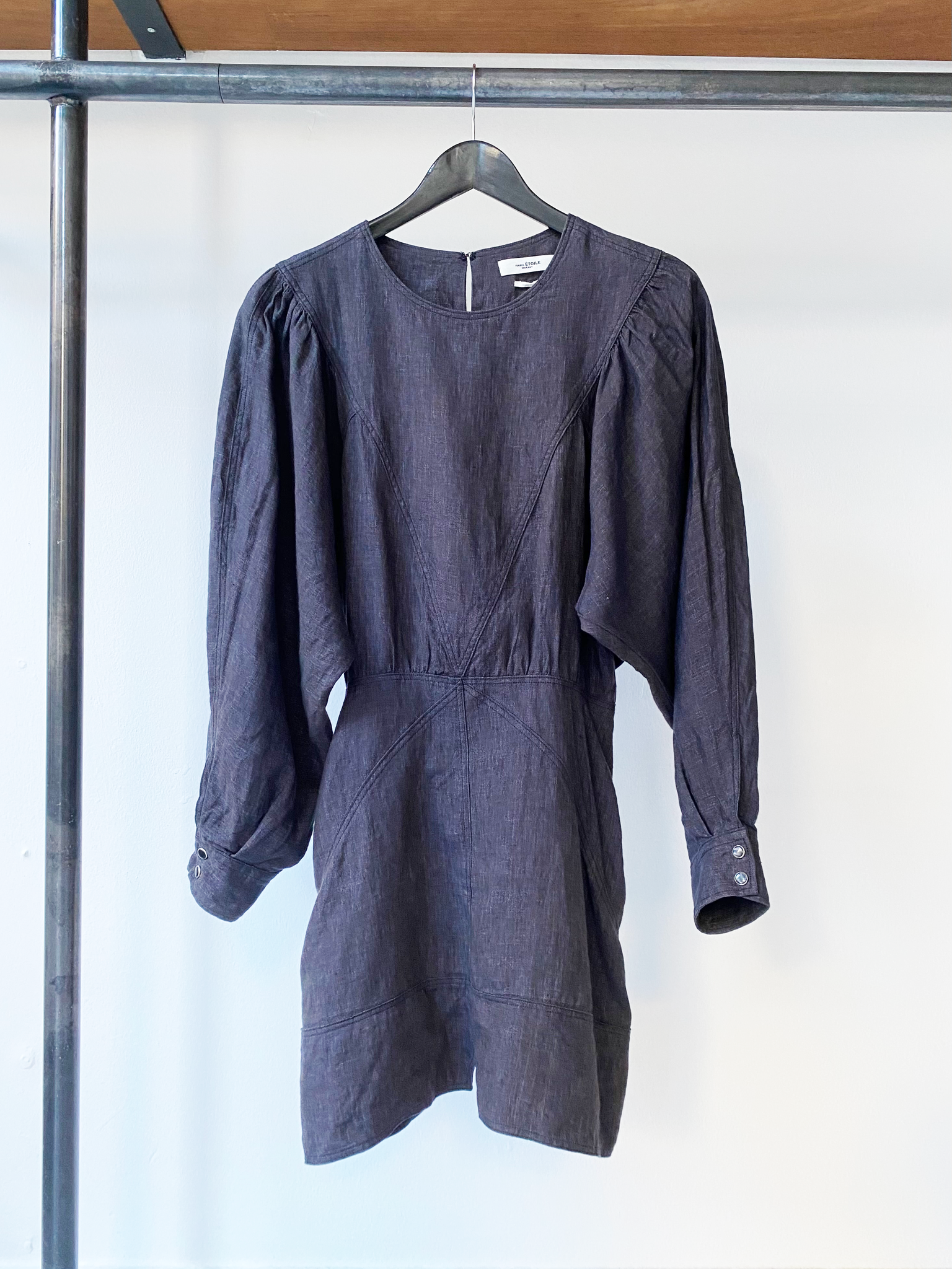 Isabel Marant toile linen puff sleeve mini dress size 38 - Reverse Studio  Amsterdam