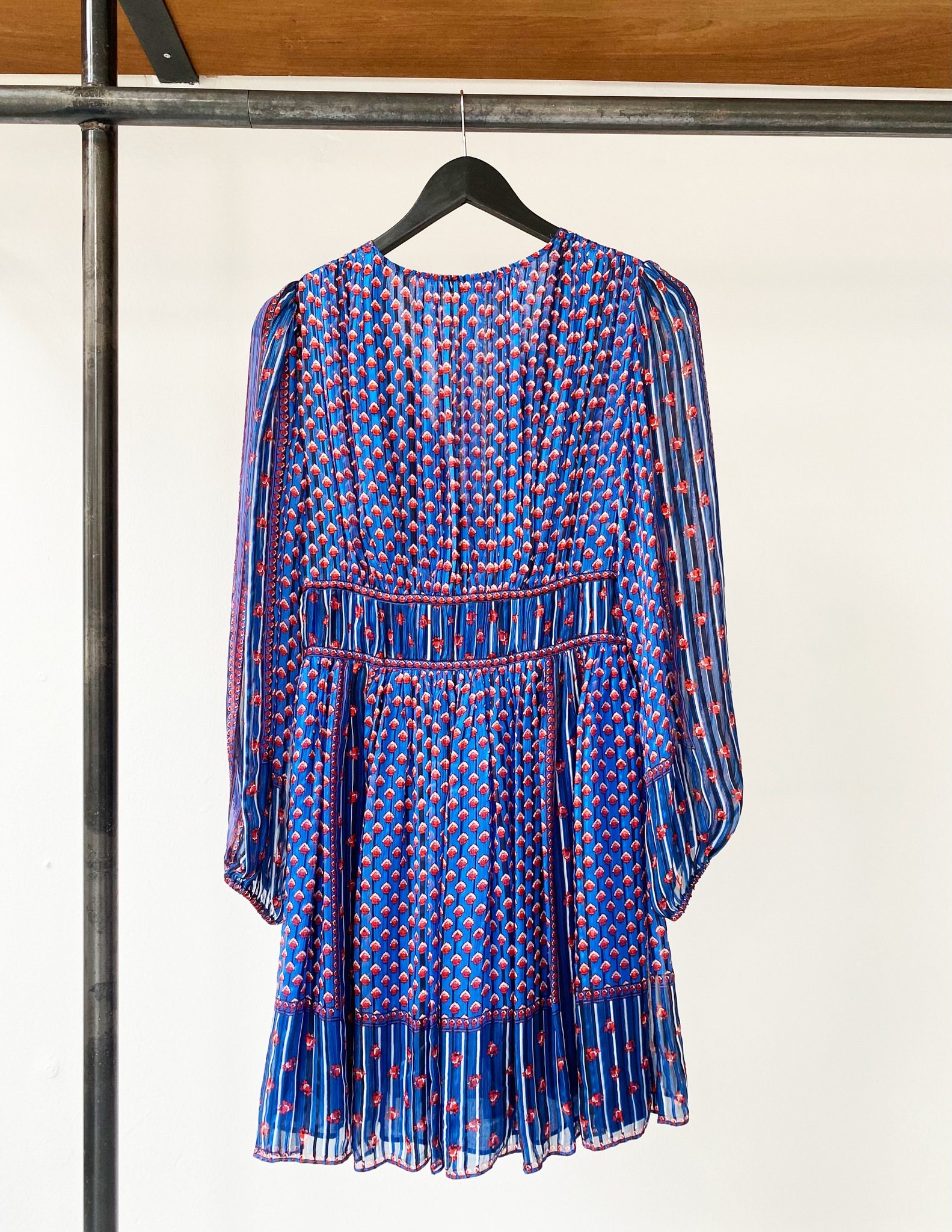Ulla Johnson silk pattern pleated dress size 4