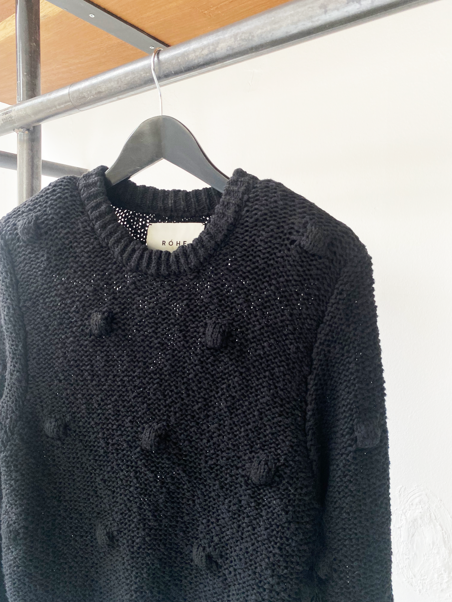 RÓHE poppy polka dot knit size 36