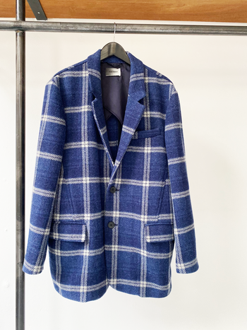 Isabel Marant wool checked midi jacket size fr42