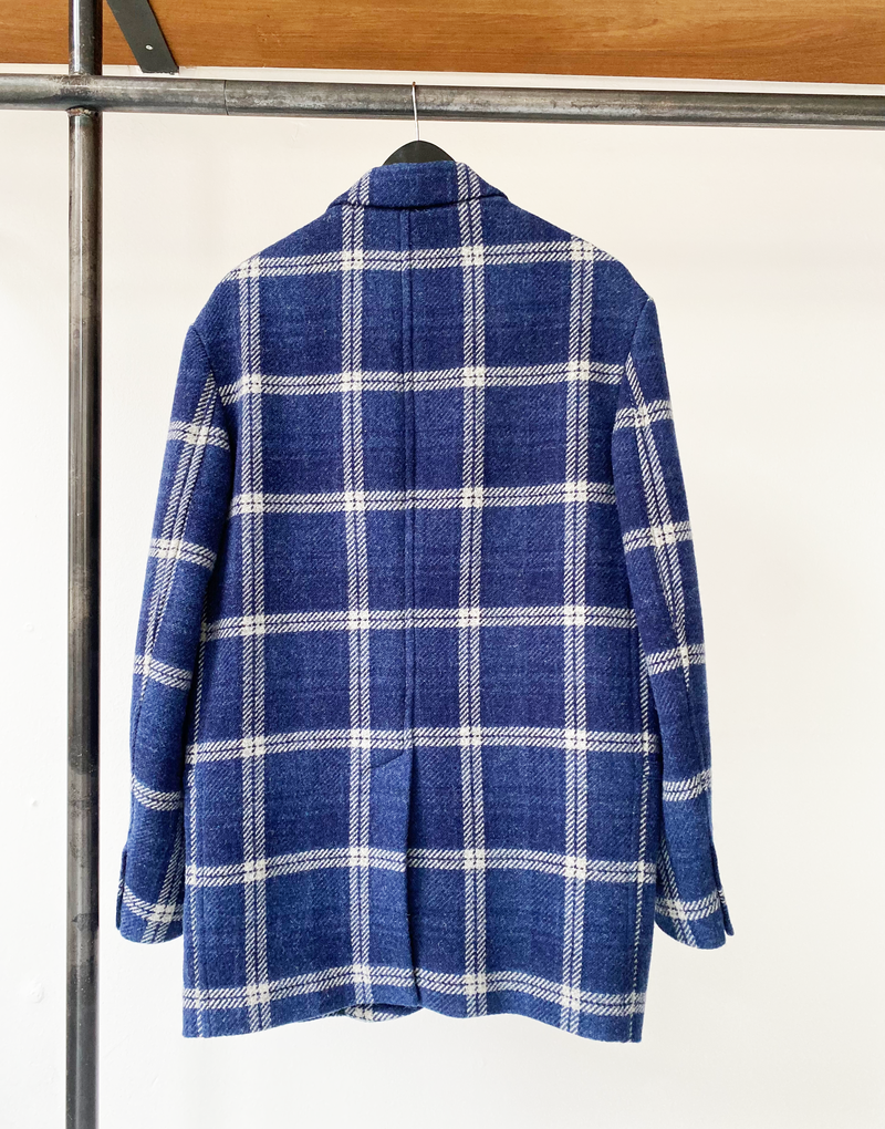 Isabel Marant wool checked midi jacket size fr42