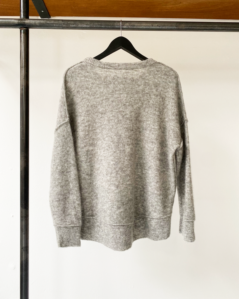 By Malene Birger grey wool-mohair knit size M