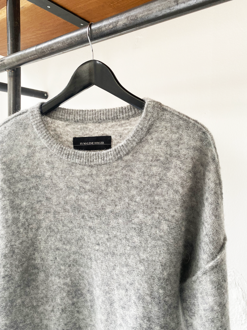 By Malene Birger grey wool-mohair knit size M