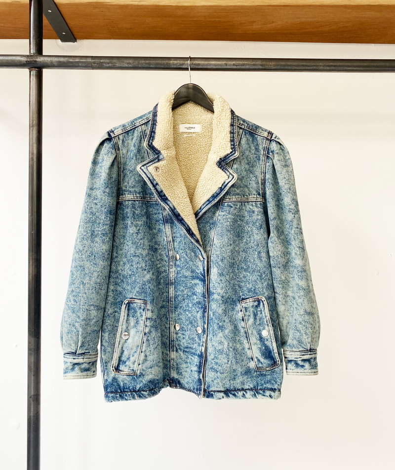 Isabel Marant Étoile denim teddy jacket size 40