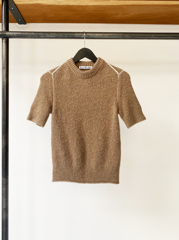 Acne Studios camel alpaca sleeveless knit size XS