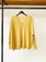 Masscob wool-alpaca soft yellow knit size L