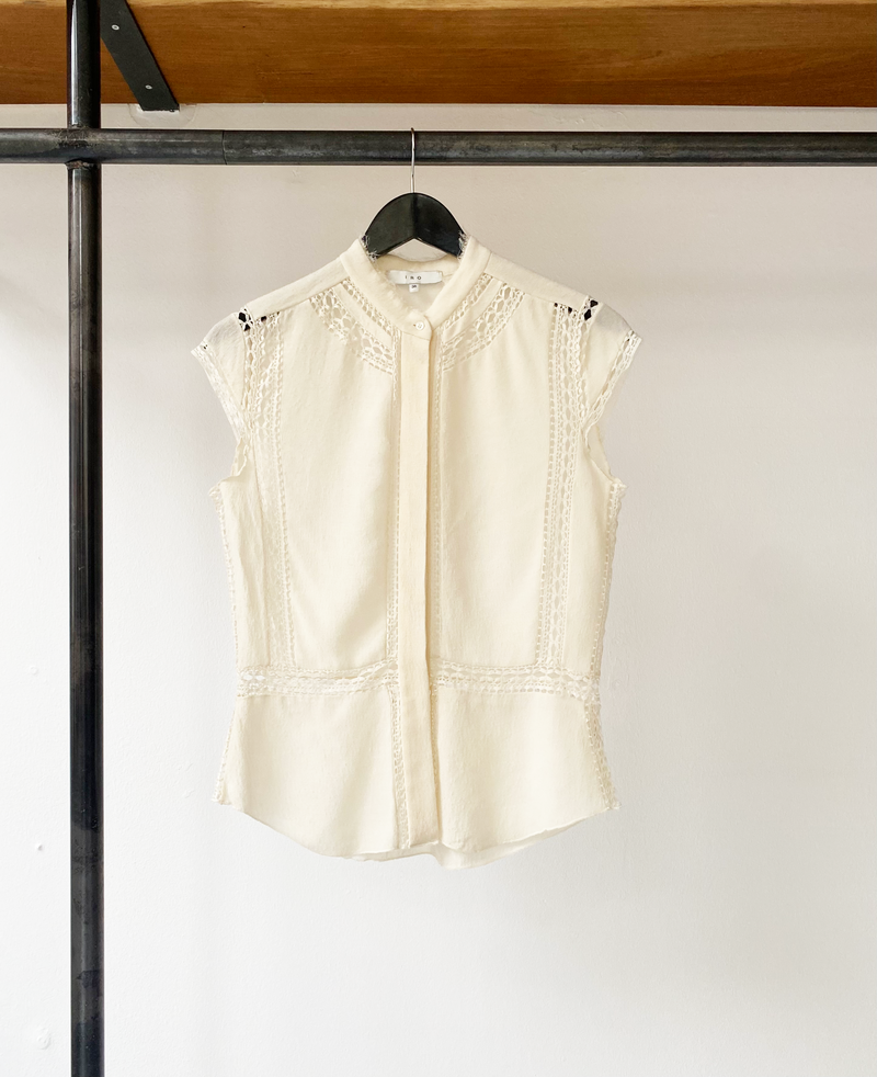 IRO silk-wool embroidered shirt size 36